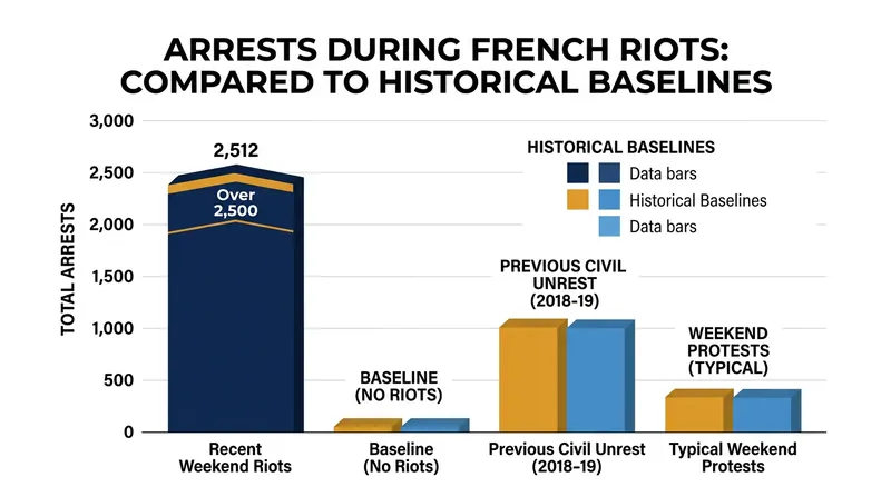 Arrests during the weekend riots surged past 2,500, overwhelming local holding facilities.