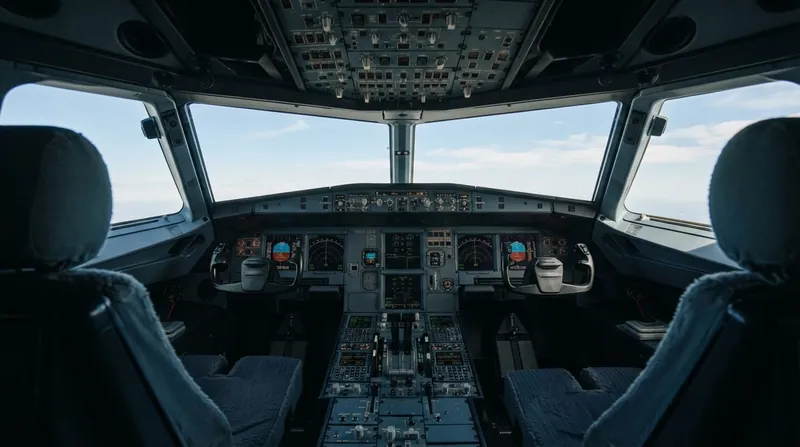 Illustration: In the confined space of a flight deck, carbon monoxide exposure can rapidly degrade a pilot's cognitive function.