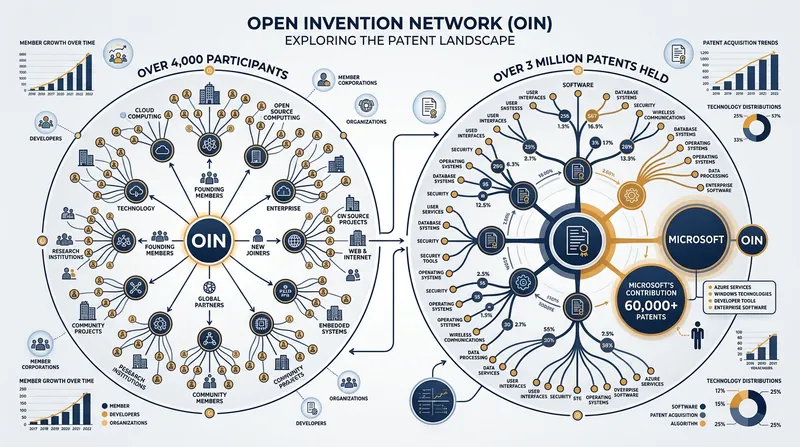 Defensive consortiums pool millions of patents to protect the open-source ecosystem.