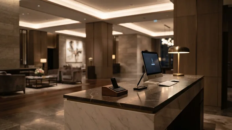 Illustration: Front desk staff are often locked out of upgrade inventory by backend parity constraints.
