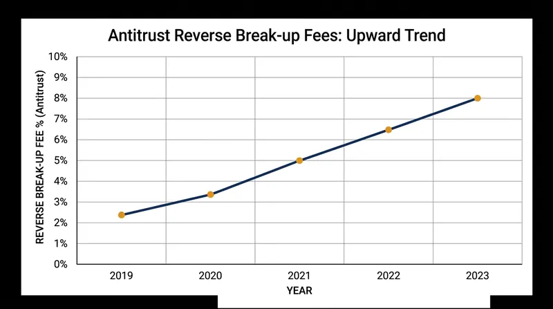 As regulatory scrutiny has intensified, sellers have demanded increasingly larger penalties to offset the risk of blocked deals.