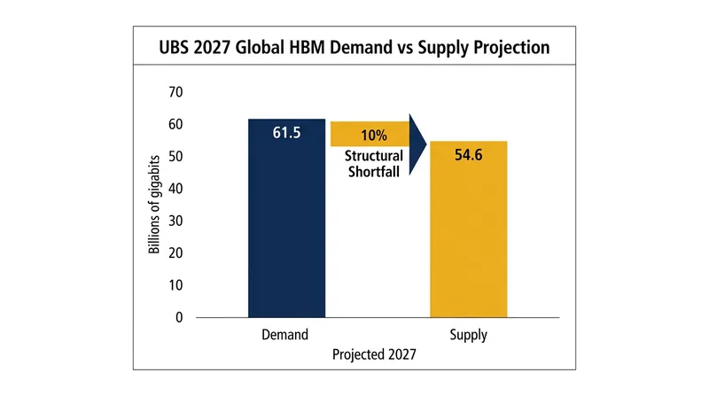 Global demand for high-bandwidth memory is projected to outpace supply by 10 percent next year.