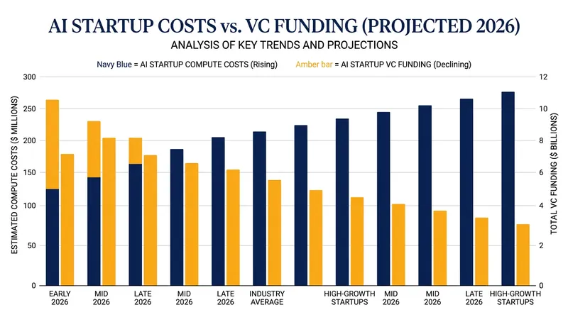 Soaring compute costs have forced many independent AI startups into distress or bankruptcy.