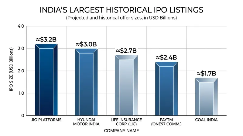 At $3.2 billion, the Jio Platforms listing is expected to surpass all previous Indian market debuts.