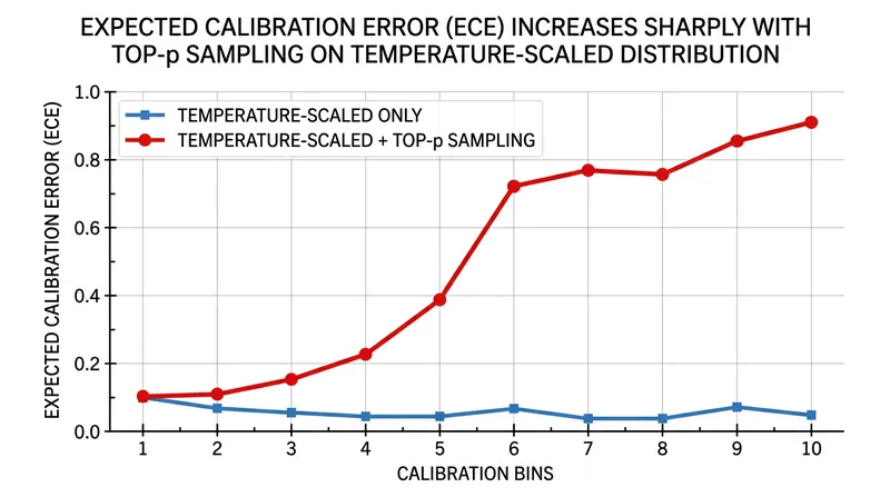 Applying truncation after flattening forces the model to sample from a disproportionately large tail, breaking the mathematical calibration.