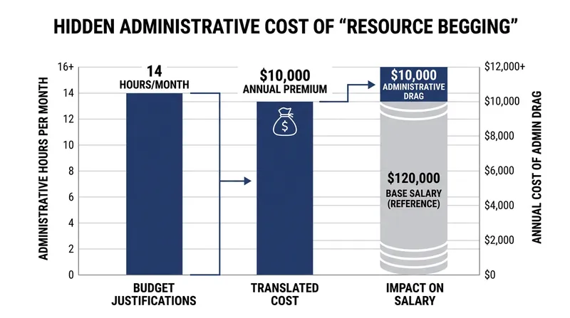 Managers spend an average of 14 hours a month translating operational needs into financial pitches.