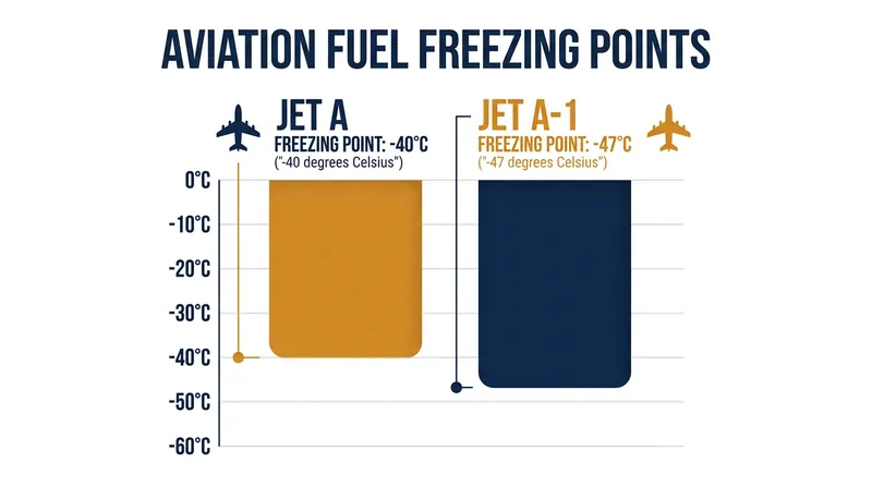 Jet A-1 is refined to withstand the lower temperatures encountered on international polar routes.