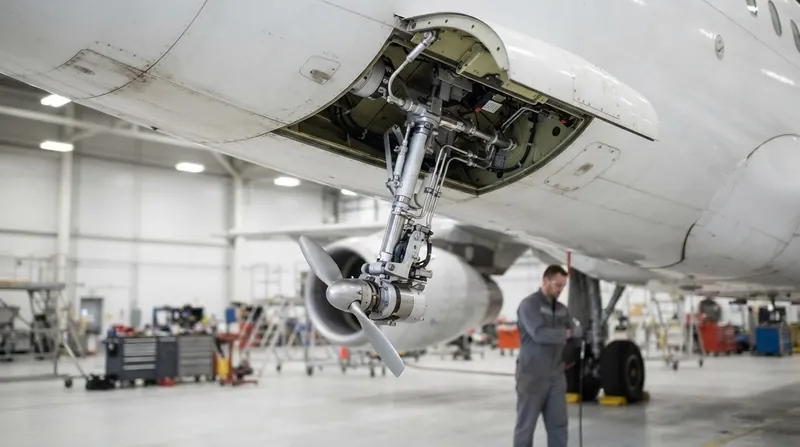 Illustration: Once deployed in flight, the turbine cannot be retracted by the crew and must be manually stowed by maintenance personnel on the ground.