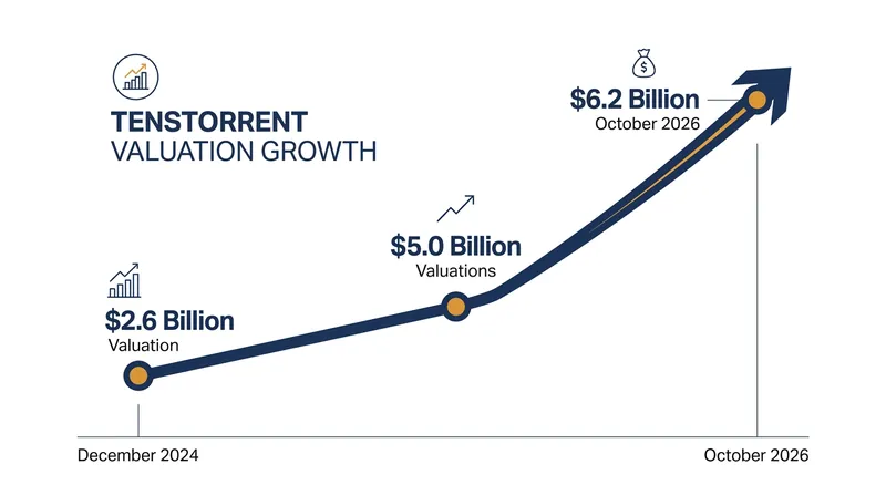 Tenstorrent's post-money valuation more than doubled following its Series E funding round.