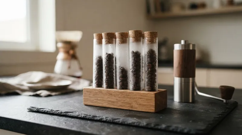 Illustration: Single-dosing coffee into airtight tubes before freezing eliminates the risk of exposing the entire batch to warm kitchen air.