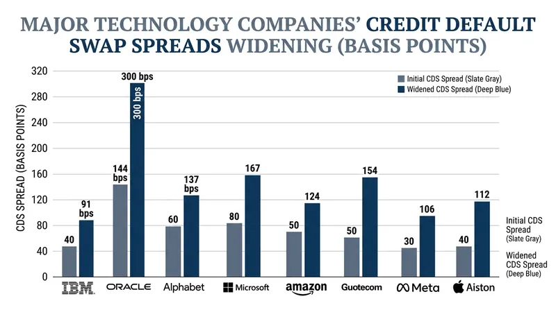 Even established blue-chip technology companies have seen the cost of their debt insurance double since the start of the year.