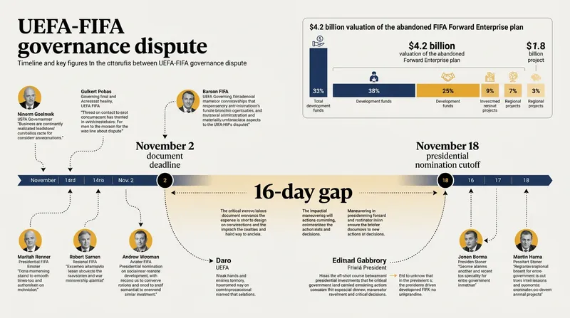 The numbers defining the standoff between UEFA and FIFA ahead of the 2027 election cycle.