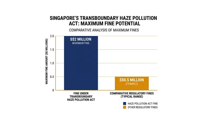 Companies found guilty under the Transboundary Haze Pollution Act face fines capped at S$2 million.