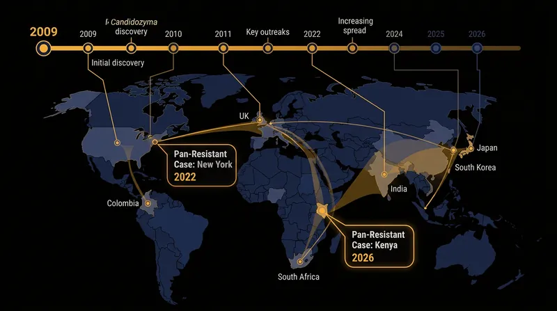 The World Health Organization tracks the rapid global emergence of multidrug-resistant fungal strains.