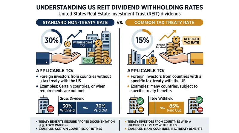 Bilateral tax treaties frequently reduce the statutory 30 percent withholding rate to 15 percent for eligible foreign investors.