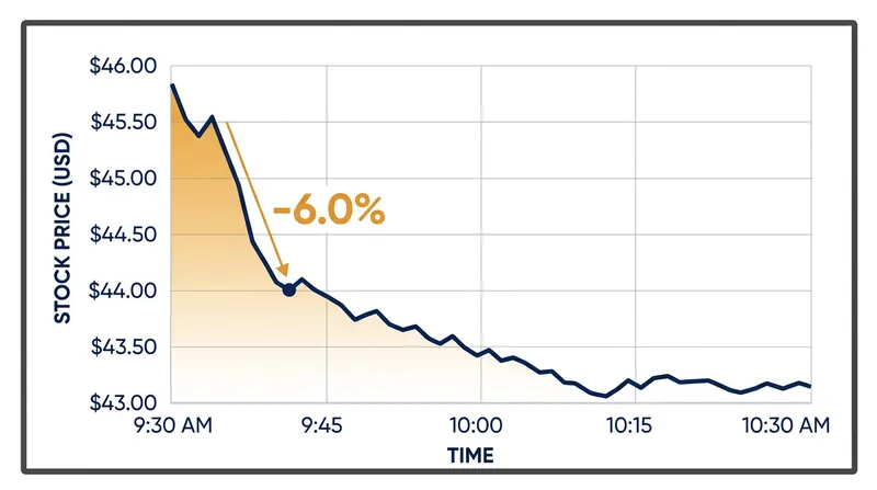 GM shares fell sharply in early trading as investors reacted to the narrowed profit outlook.