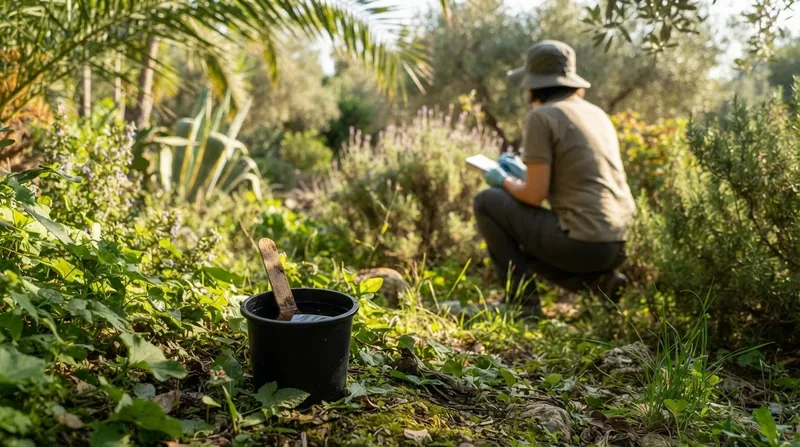 Illustration: Public health officials use ovitraps to collect mosquito eggs and measure the intervention's success in real time.