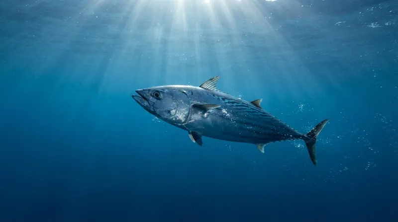 Illustration: Fast-moving pelagic species rely on ram ventilation, using their forward momentum to force water continuously over their gills.