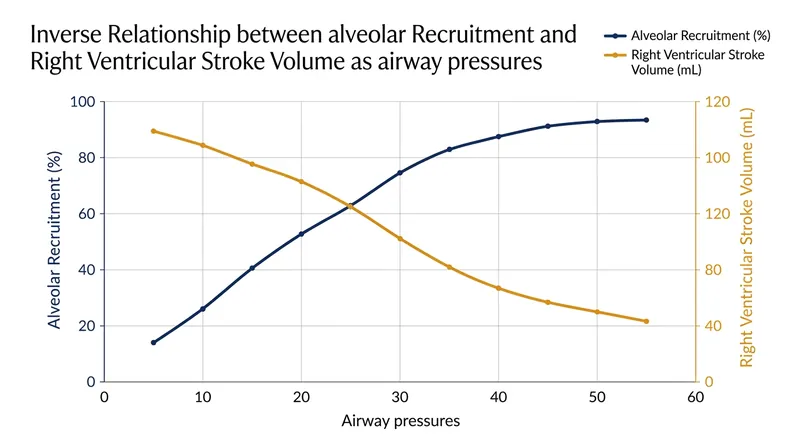 Aggressive lung recruitment strategies often come at the direct expense of right ventricular function and systemic cardiac output.