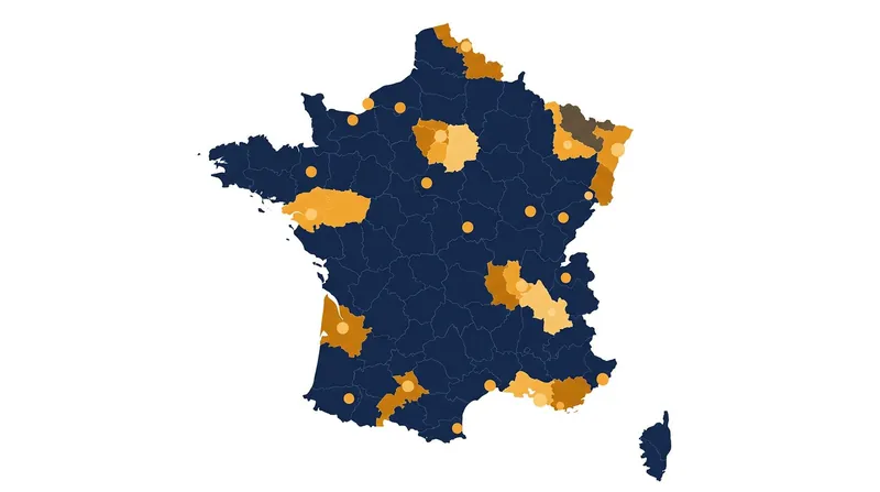 Regional prefects have imposed localized curfews across several major French municipalities.