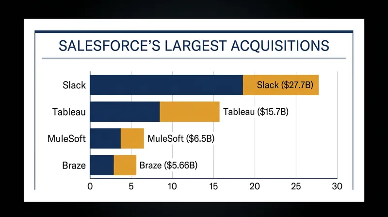 Braze marks Salesforce's most significant acquisition since its $27.7 billion purchase of Slack.