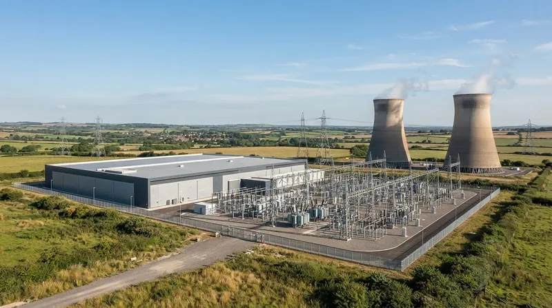 Illustration: Securing grid connections for gigawatt-scale facilities requires years of negotiation with local utilities.