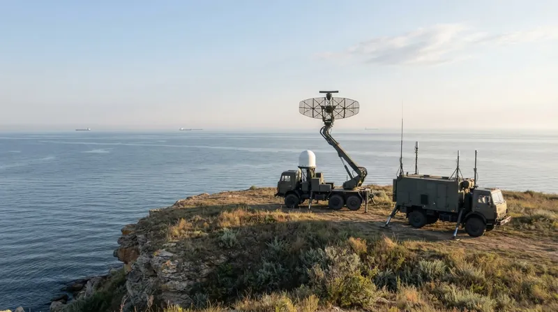 Illustration: Mobile radar units extend the alliance's detection range deep into contested airspace.