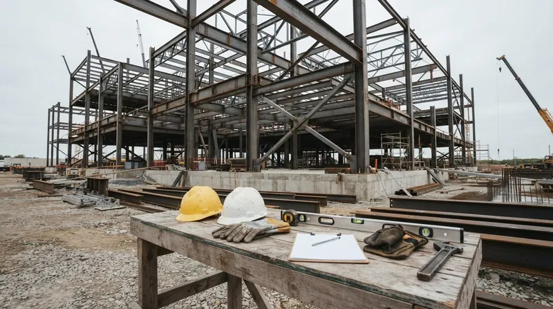 Illustration: Inspectors are examining the steel beams and fasteners to determine the cause of the structural failure.