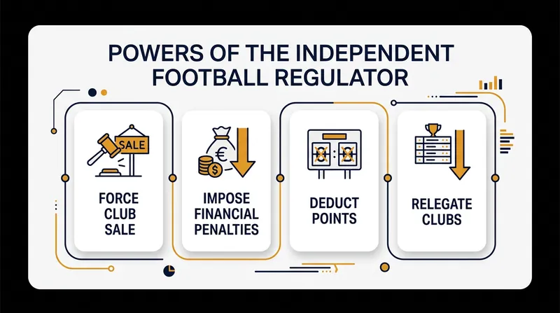 The Independent Football Regulator will possess a range of powers to ensure financial sustainability.