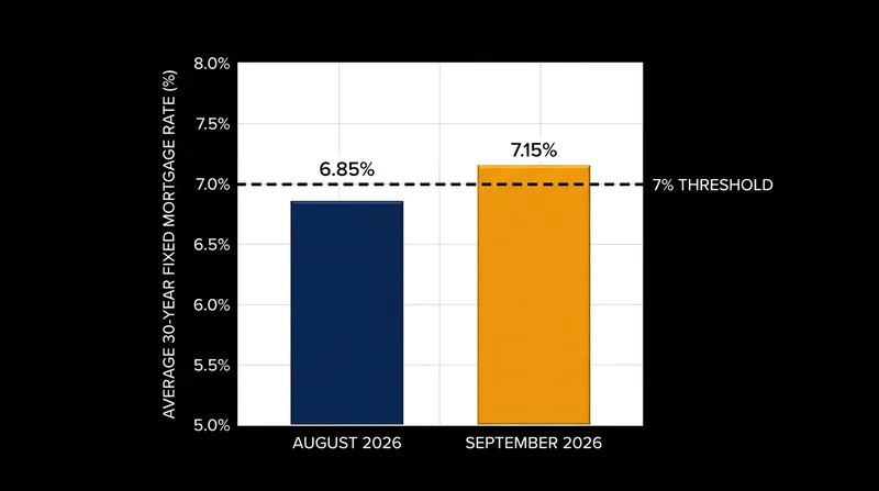 Mortgage rates reversed their late-summer decline, crossing back above 7% in September.