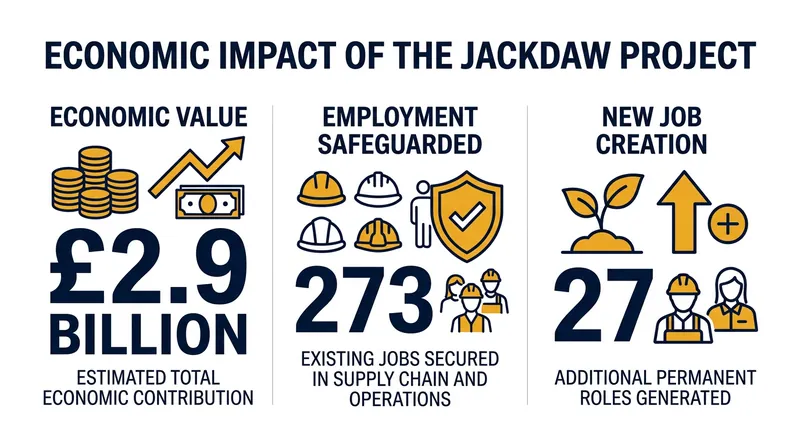 The Jackdaw development is expected to inject £2.9 billion into the UK economy over its lifecycle.