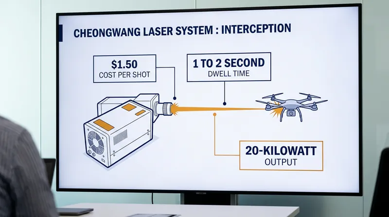 A localized laser oscillator allows the system to burn through a drone's casing in under two seconds.