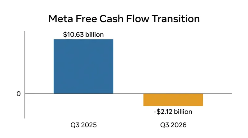 Meta's free cash flow turned negative in the third quarter as infrastructure spending accelerated.