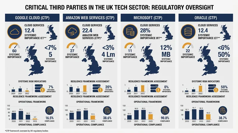 The UK's Critical Third Parties regime grants regulators direct oversight over four major cloud providers.