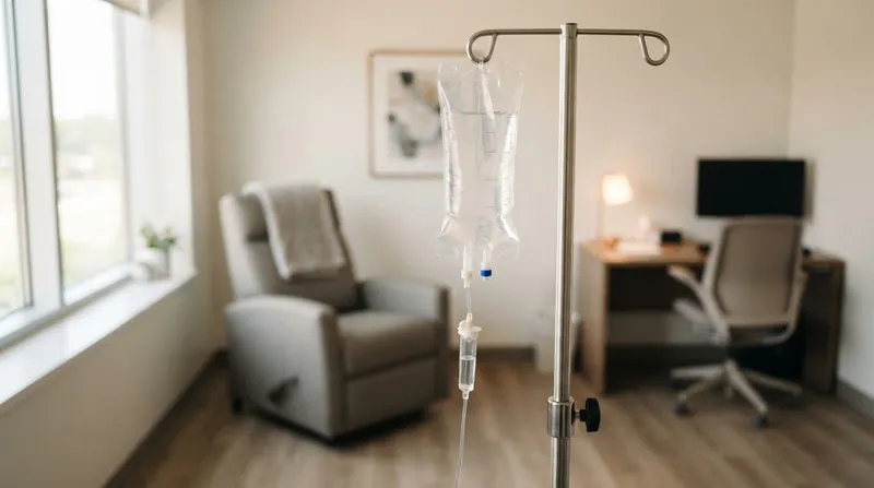 Illustration: Disease-modifying therapies for MS often involve regular infusions that suppress the immune system, exposing misdiagnosed patients to unnecessary risks.