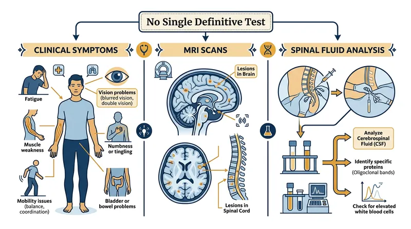 The McDonald criteria provide a framework for diagnosing MS, but the absence of a definitive biomarker leaves room for misinterpretation.