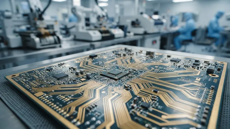 Illustration: The Samsung agreement includes dedicated capacity for the substrates used in high-speed data center network switches.
