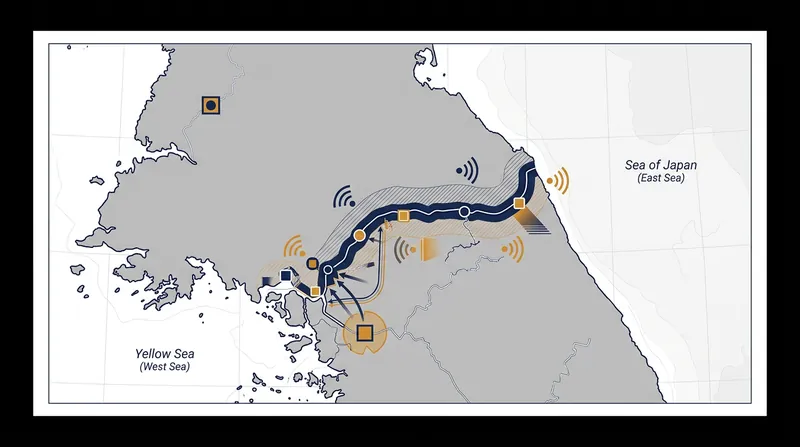 The 250-kilometer boundary has seen a steady escalation in psychological warfare over the past six months.