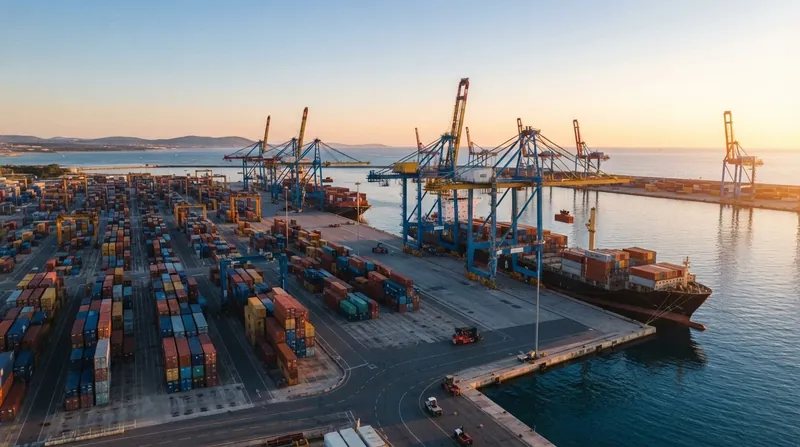 Illustration: The agreement includes a $500 million joint fund to upgrade port infrastructure for bulk commodities.
