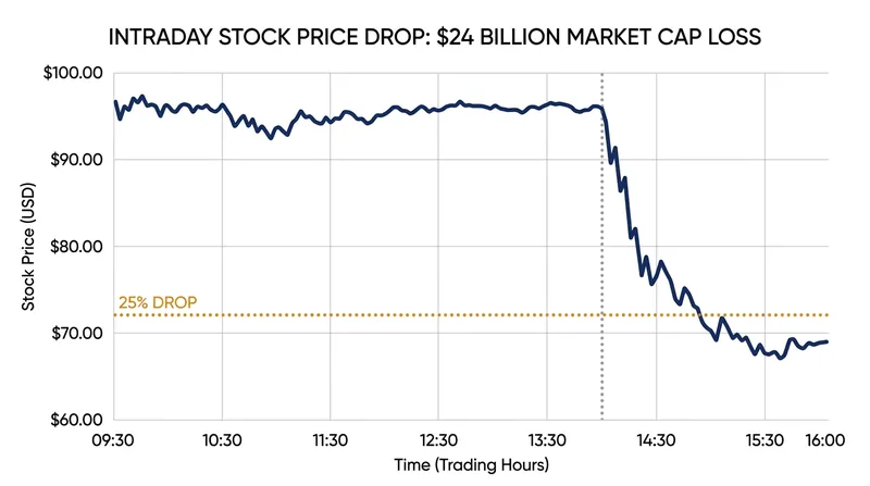 Moderna shares experienced their steepest single-day decline of 2026 following the data breach.