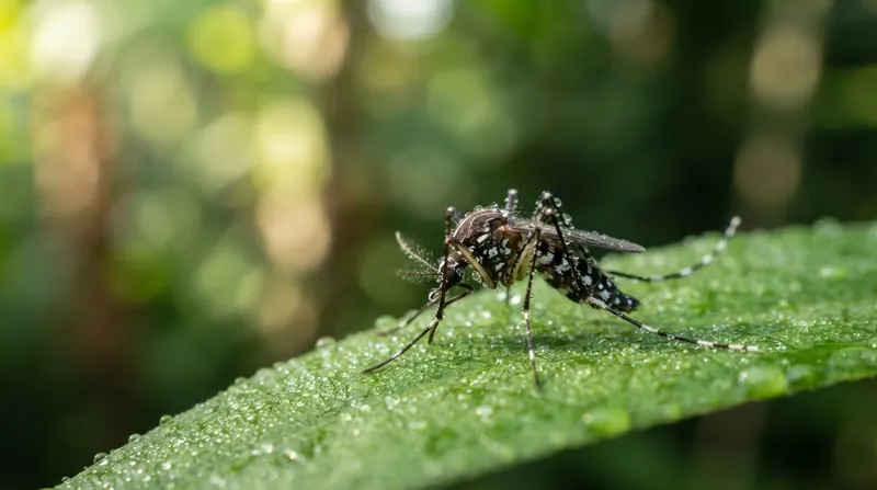 Illustration: The Aedes aegypti mosquito, highly adapted to urban environments, is the primary vector driving the Florida outbreak.
