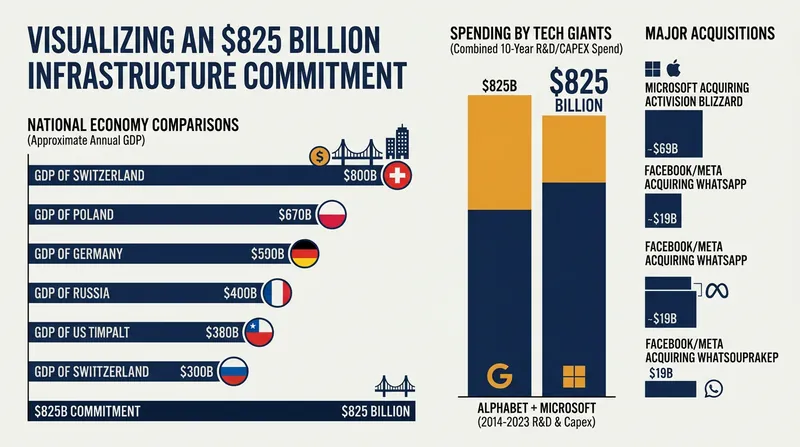 The scale of the physical buildout dwarfs the capital expenditure budgets of most sovereign nations.