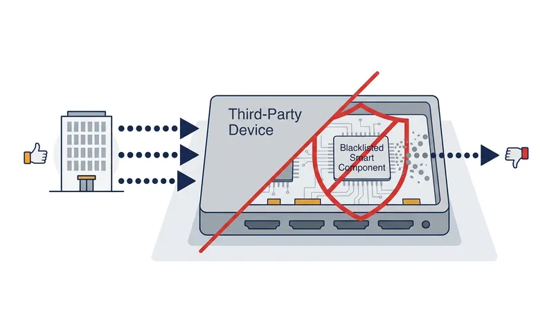 The updated regulations prevent third-party manufacturers from using smart components produced by Covered List entities.