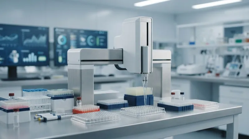 Illustration: Warp Sciences is building a "closed-loop" system where AI models directly control physical lab equipment.