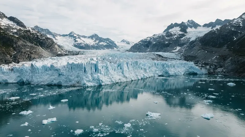 Illustration: Lake-terminating glaciers shed mass 57 percent faster than their land-bound counterparts.