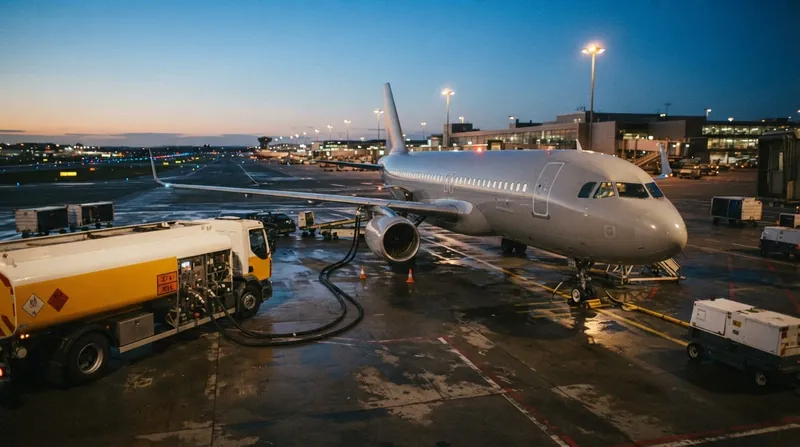 An American Airlines passenger jet parked at an airport terminal gate with ground equipment nearby.