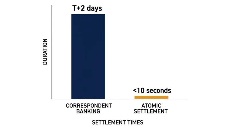Digital ledgers aim to reduce cross-border settlement times from days to seconds.