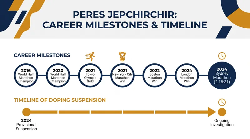 Jepchirchir's suspension casts doubt on a highly decorated career that includes Olympic gold and four World Marathon Major victories.