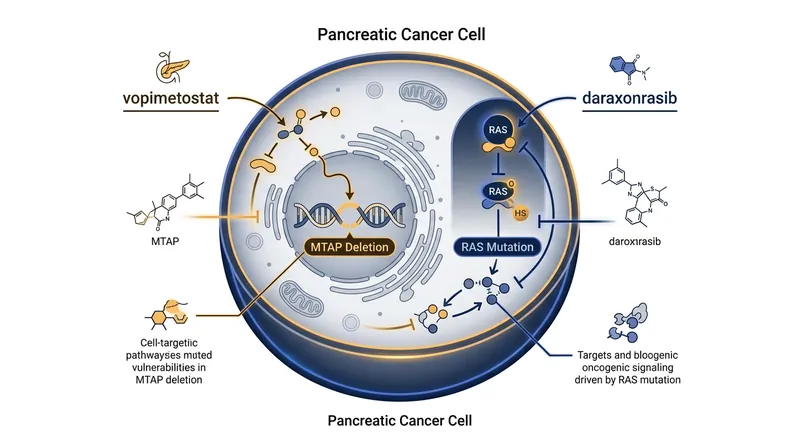 The experimental combination targets two specific genetic vulnerabilities simultaneously.