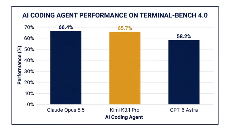 Despite the removal of hacking data, Kimi K3.1 Pro remains highly competitive on general coding benchmarks.